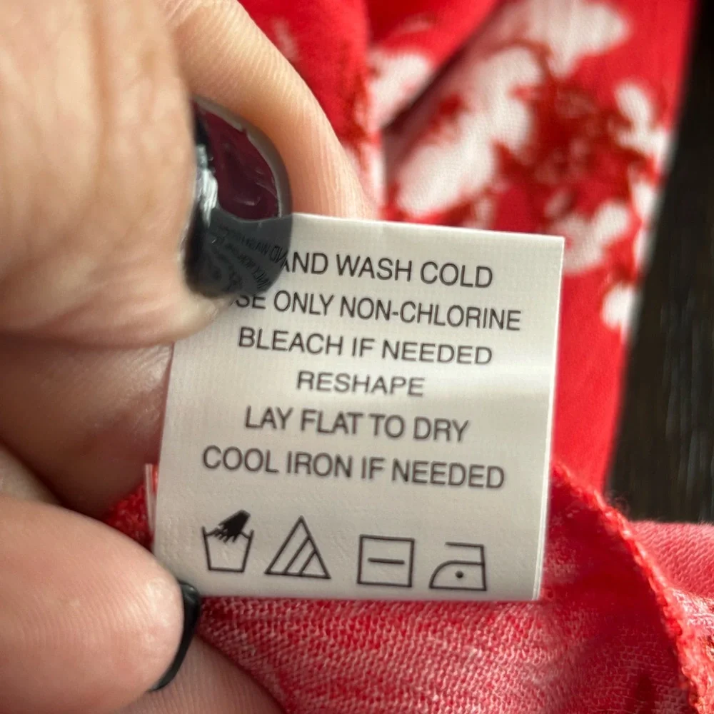 Mauby Floral print knotted blouse bohemian festival hippie relaxed‎ fit - Picture 10 of 11